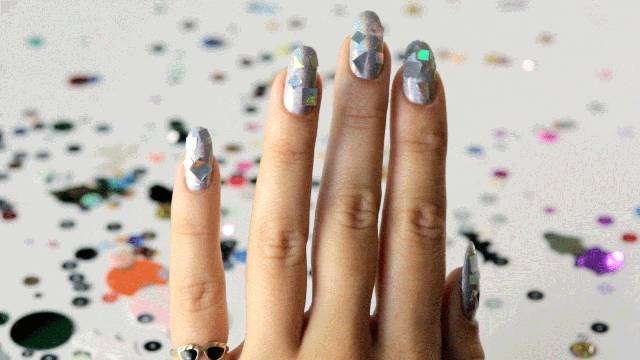 Soft focus close-up of well-manicured hands