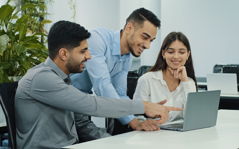 Financial advisors in a meeting